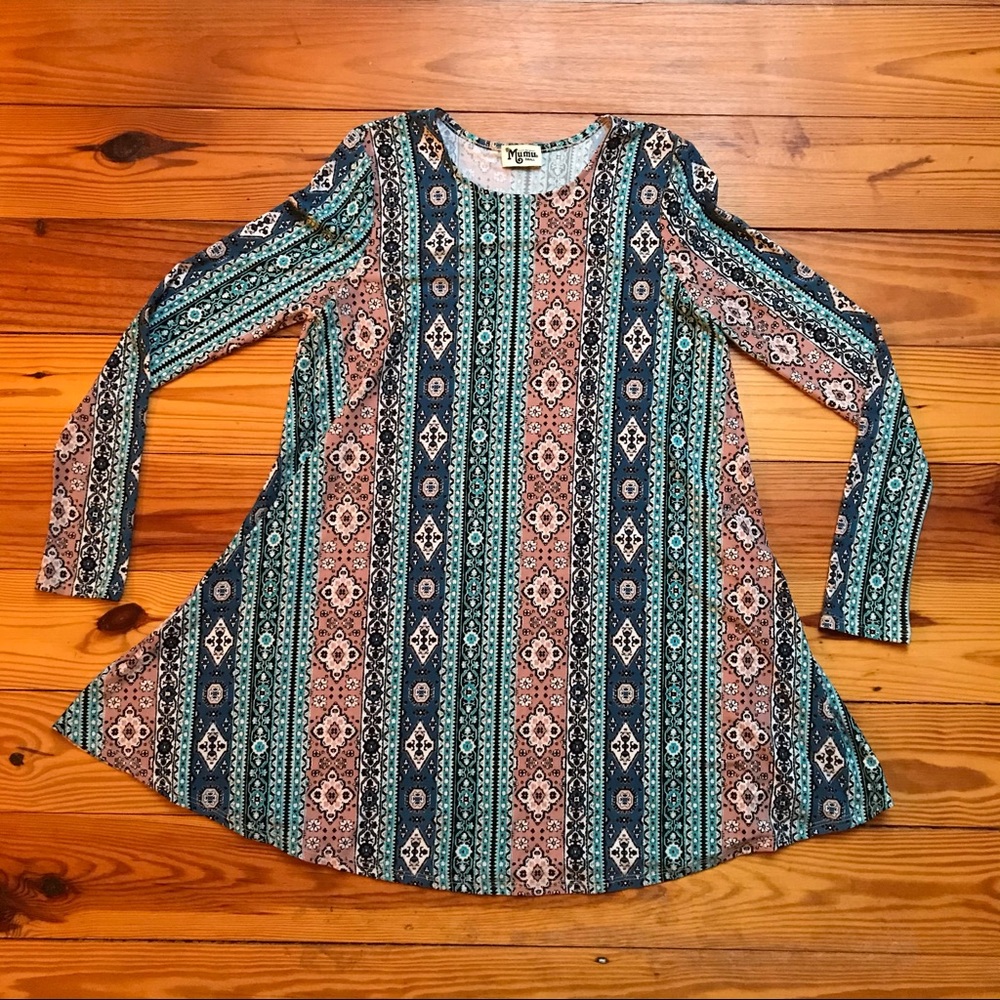 Show Me Your Mumu Pink Blue Tunic, NWT, S - Picture 3 of 13